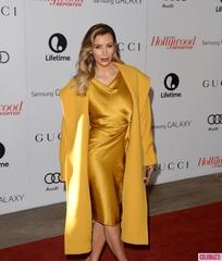 Kim Kardashian Goes for Gold at Women in Entertainment Luncheon